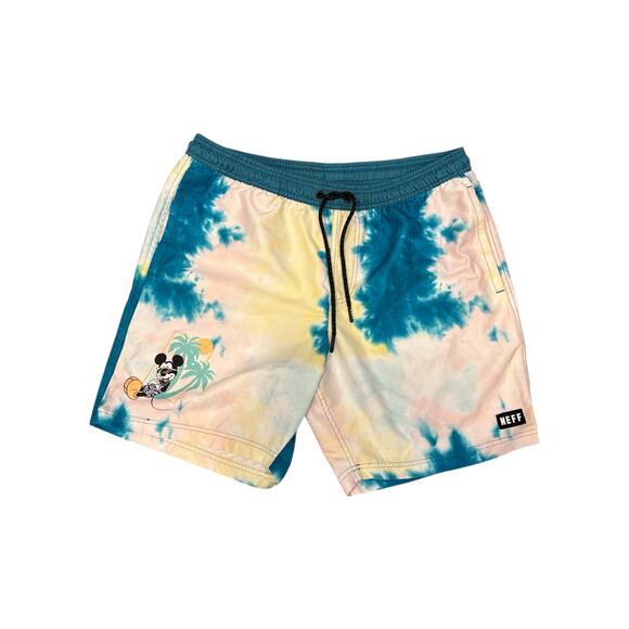 Disney Neff tye dye Mickey Mouse swim trunks men’s Xl - Picture 1 of 12